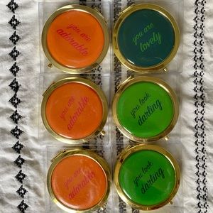 Set of 6 Compact Mirrors